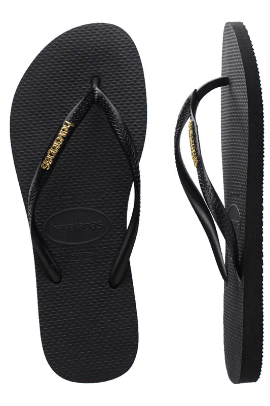 Havaianas (Womens) Slim Metal Logo Thongs