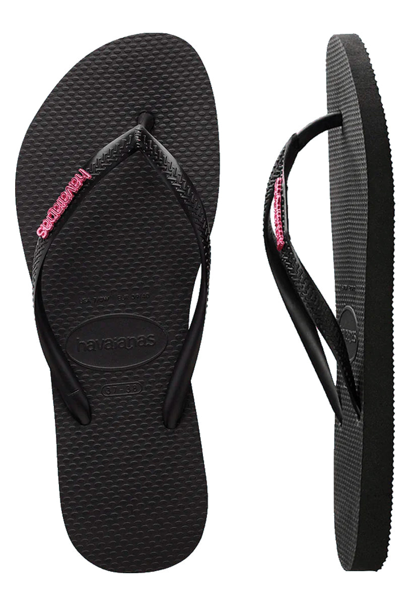 Havaianas (Womens) Slim Metal Logo Thongs