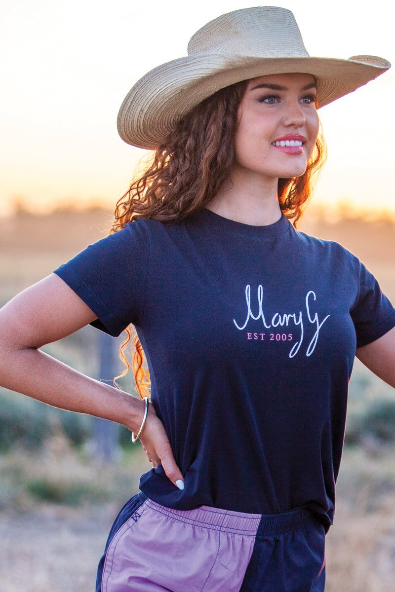 MaryG (Womens) T Shirt (French Navy)