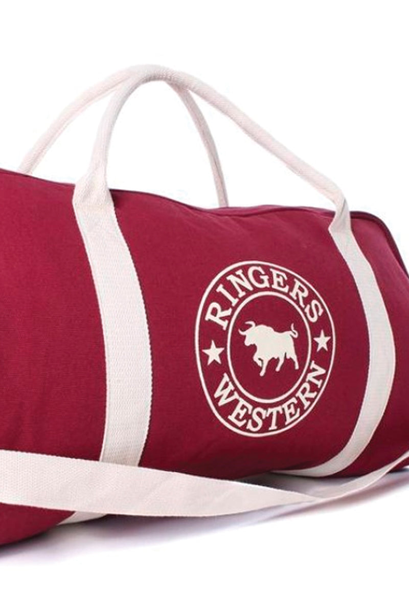 Ringers Western Gundagai Duffle Bag - Burgundy Natural