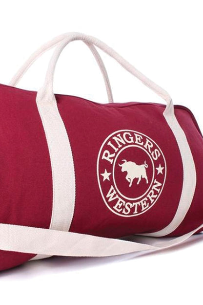 Ringers Western Gundagai Duffle Bag - Burgundy Natural
