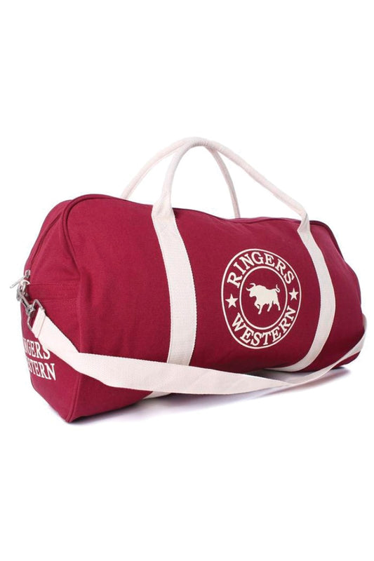 Ringers Western Gundagai Duffle Bag - Burgundy Natural