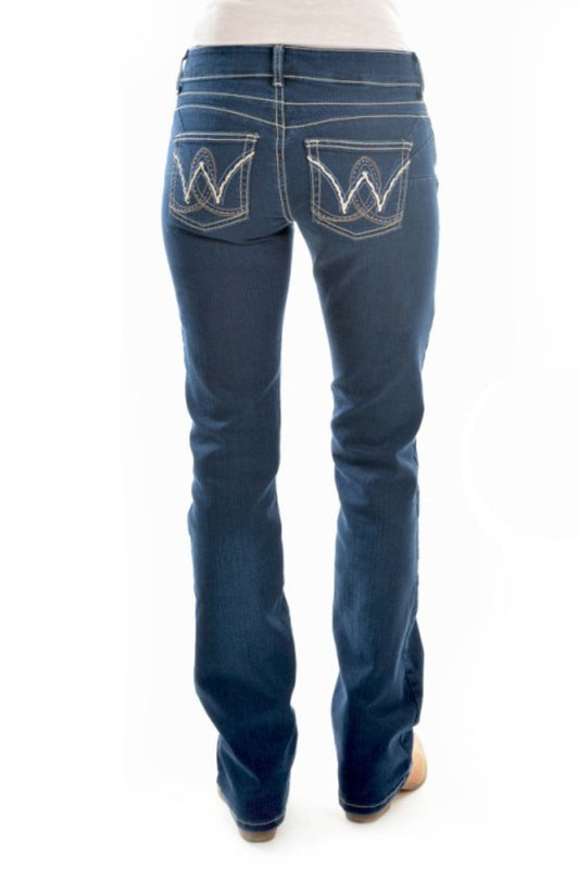 Wrangler "Carolina" (Womens) XCP2246494 - Mid Rise Breakaway Jeans